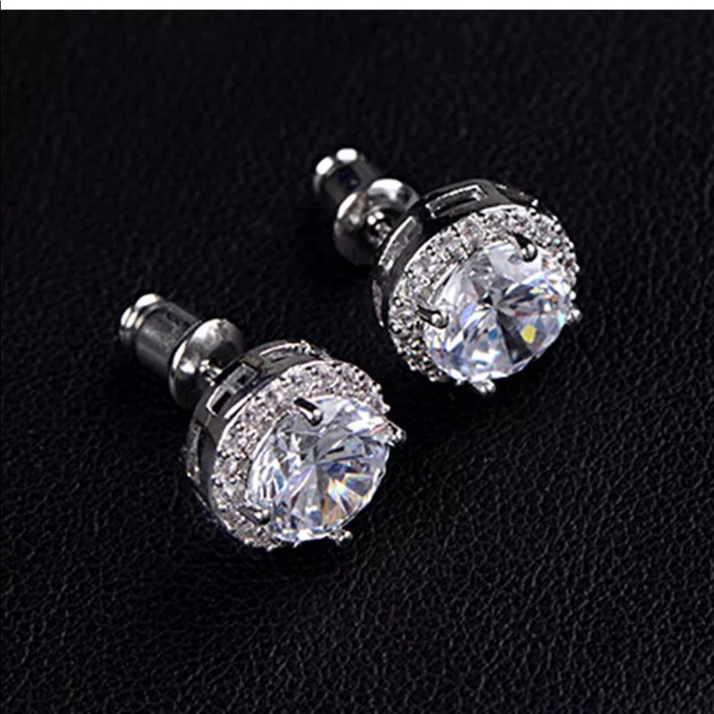 Women’s 18K White Gold Plated Crystal Zircon - Picture 3 of 6